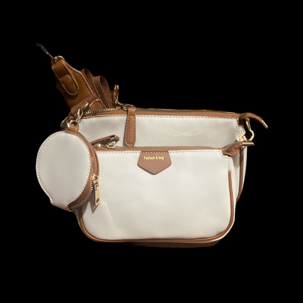 Shein,3piece bag, nude&tan